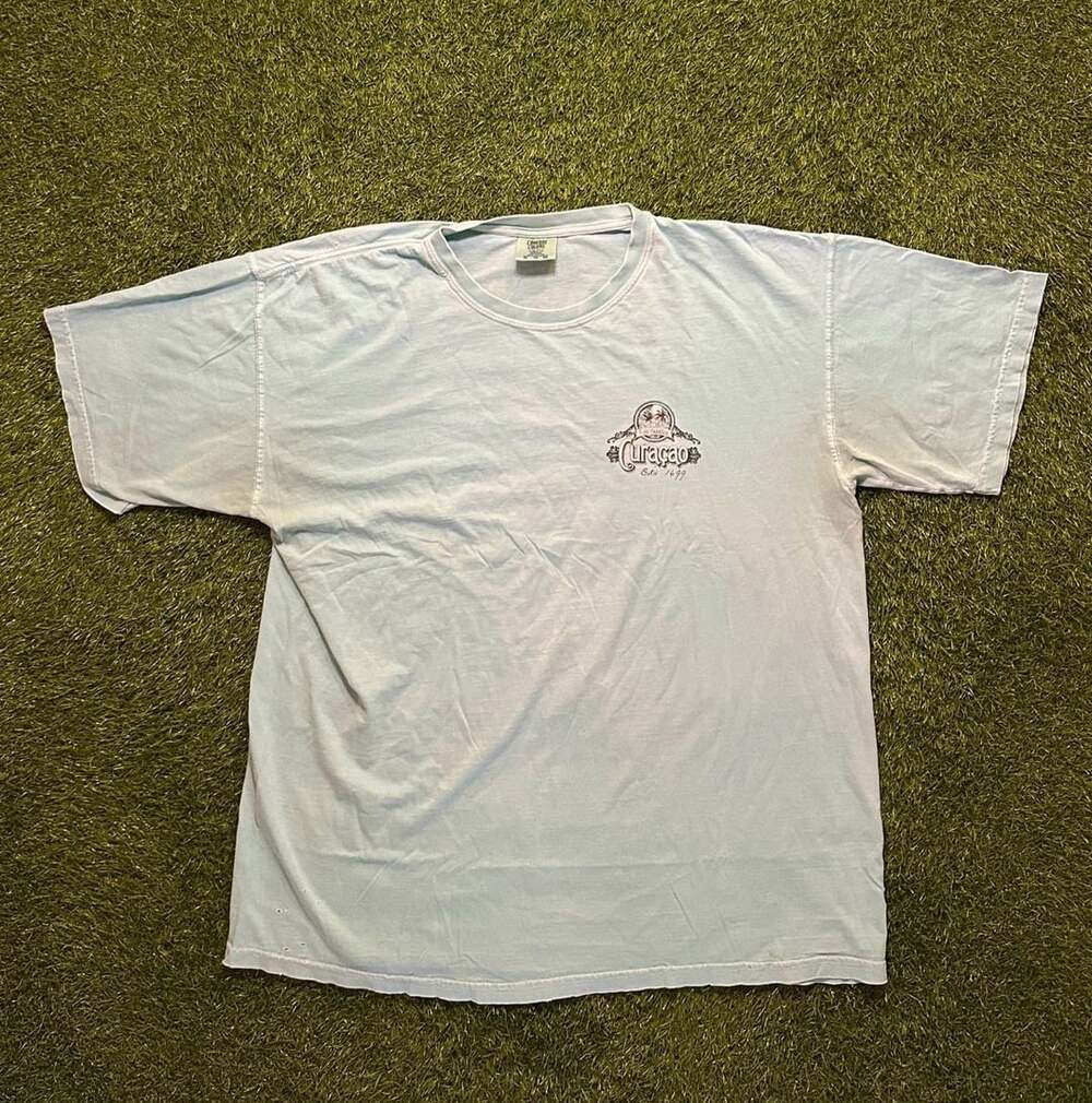 Comfort Colors Curaçao Estd 1499 Souvenir Graphic T-Shirt Light Blue